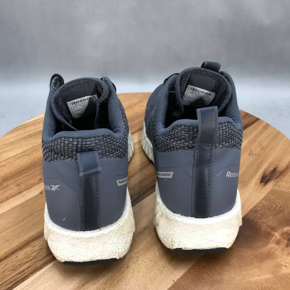 Reebok Fusion Flexweave Comp Toe Work‎ Shoes Mens 7.5 Wide Gray Mesh Lace Up - Picture 4 of 8